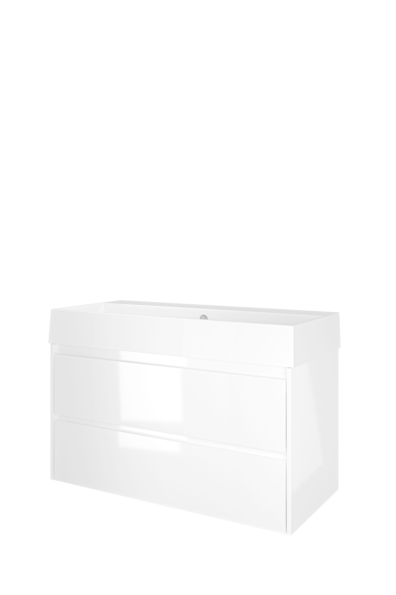 Proline set porselein Loft wast. z. krgt. en onderk. sym. 1815444 Glans wit/Glans wit H620xB1000xD460