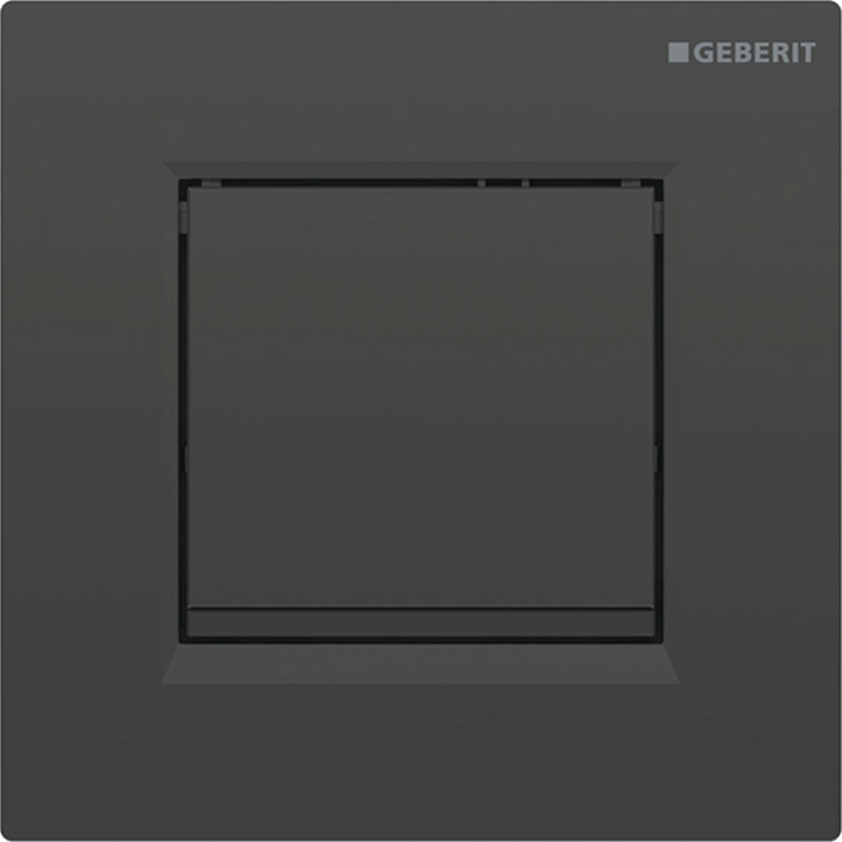 Geberit type 20 ur-sturing pneumatisch square zwart Gitzwart RAL 9005 116.017.DW.1