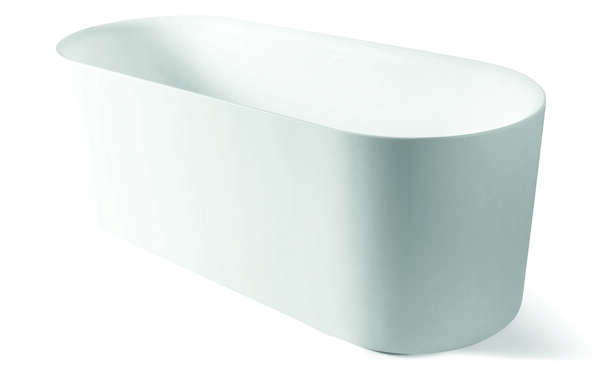 Luca Vrijstaand bad van acryl met overloop 170x71x60h LUPA1772M Mat wit