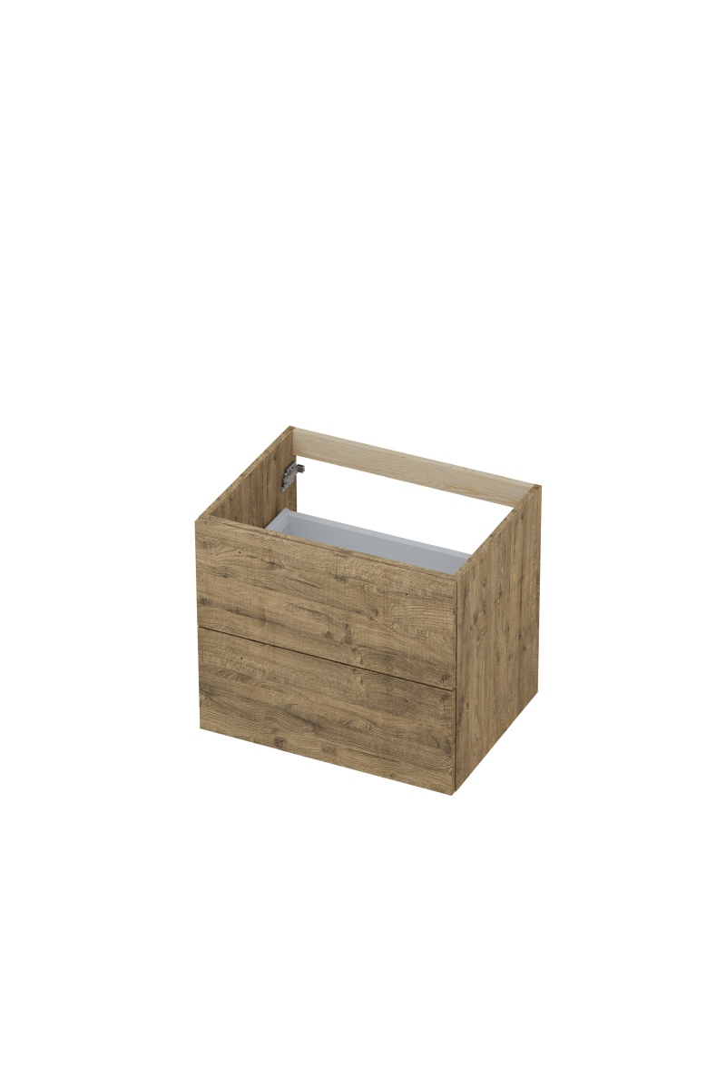 INK onderk. 2 laden met gr. hout decor 1101018 Naturel eiken H520xB600xD450