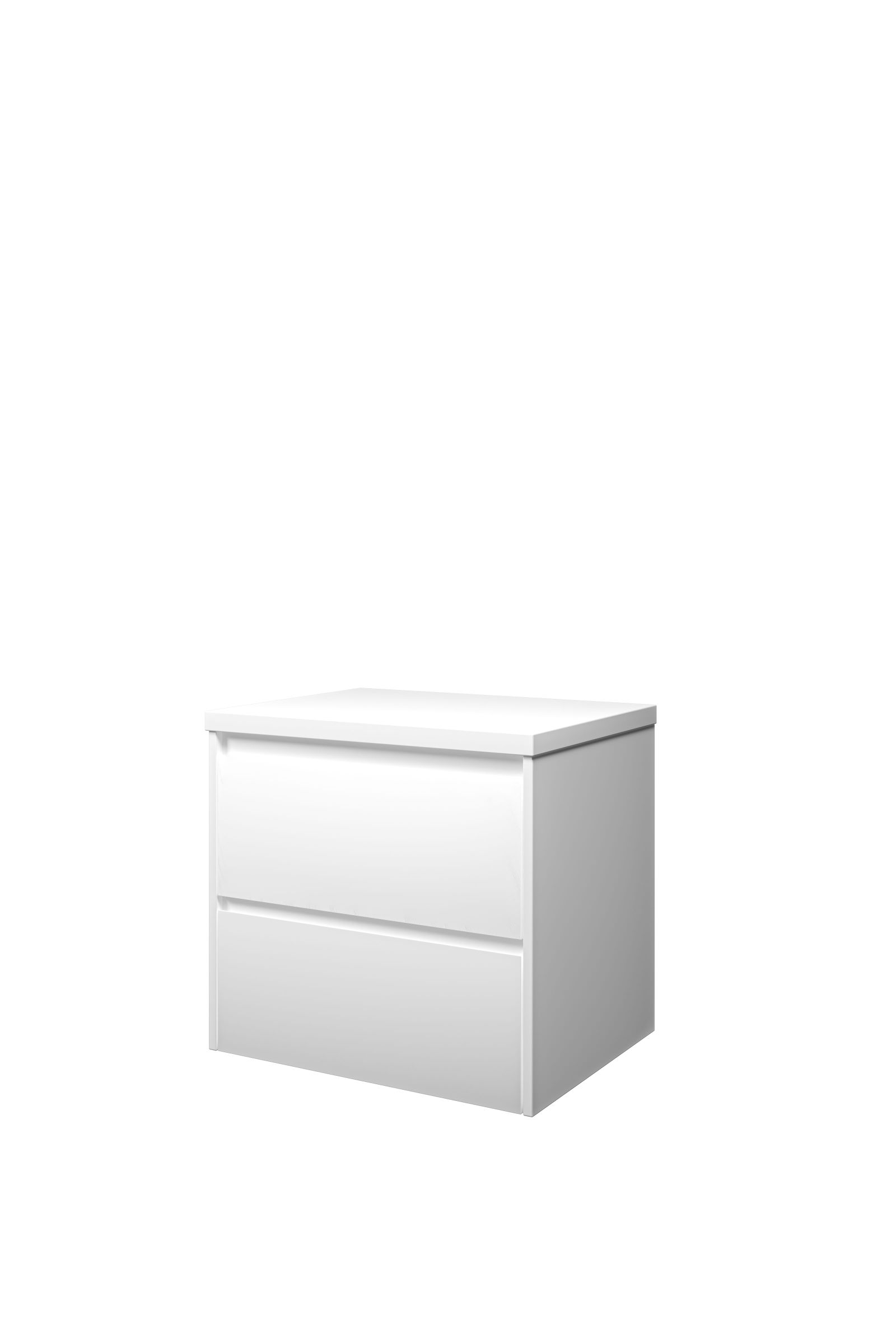Proline set Top afdekplaat en onderk. sym. 1817245 Mat wit H552xB600xD460