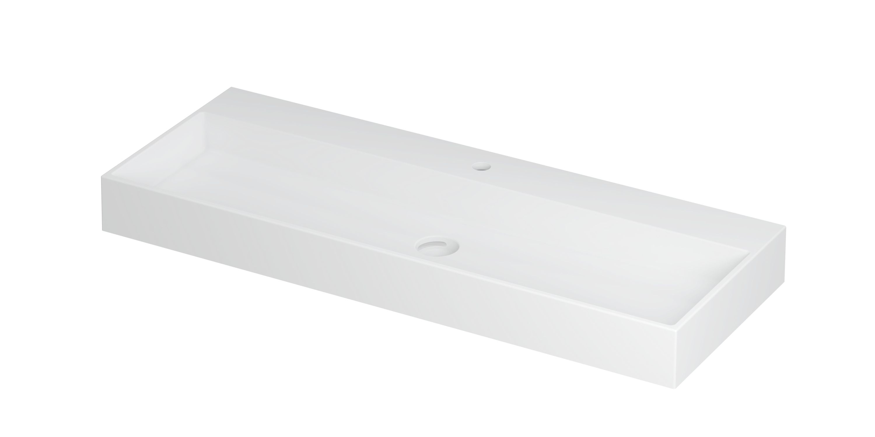 INK United wast. porselein m. 1 krgt. incl. click plug en verb. overl. 0206102 Mat wit