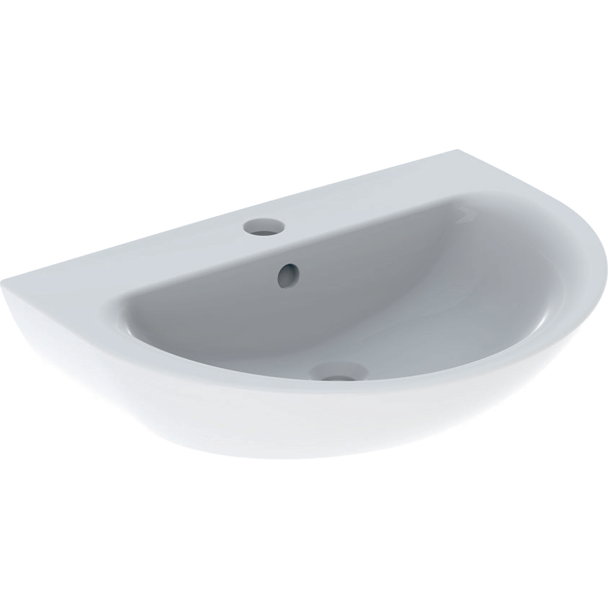 Geberit Renova wastafel 70x52cm m.krgt. m.overl. 500.373.01.1 Wit