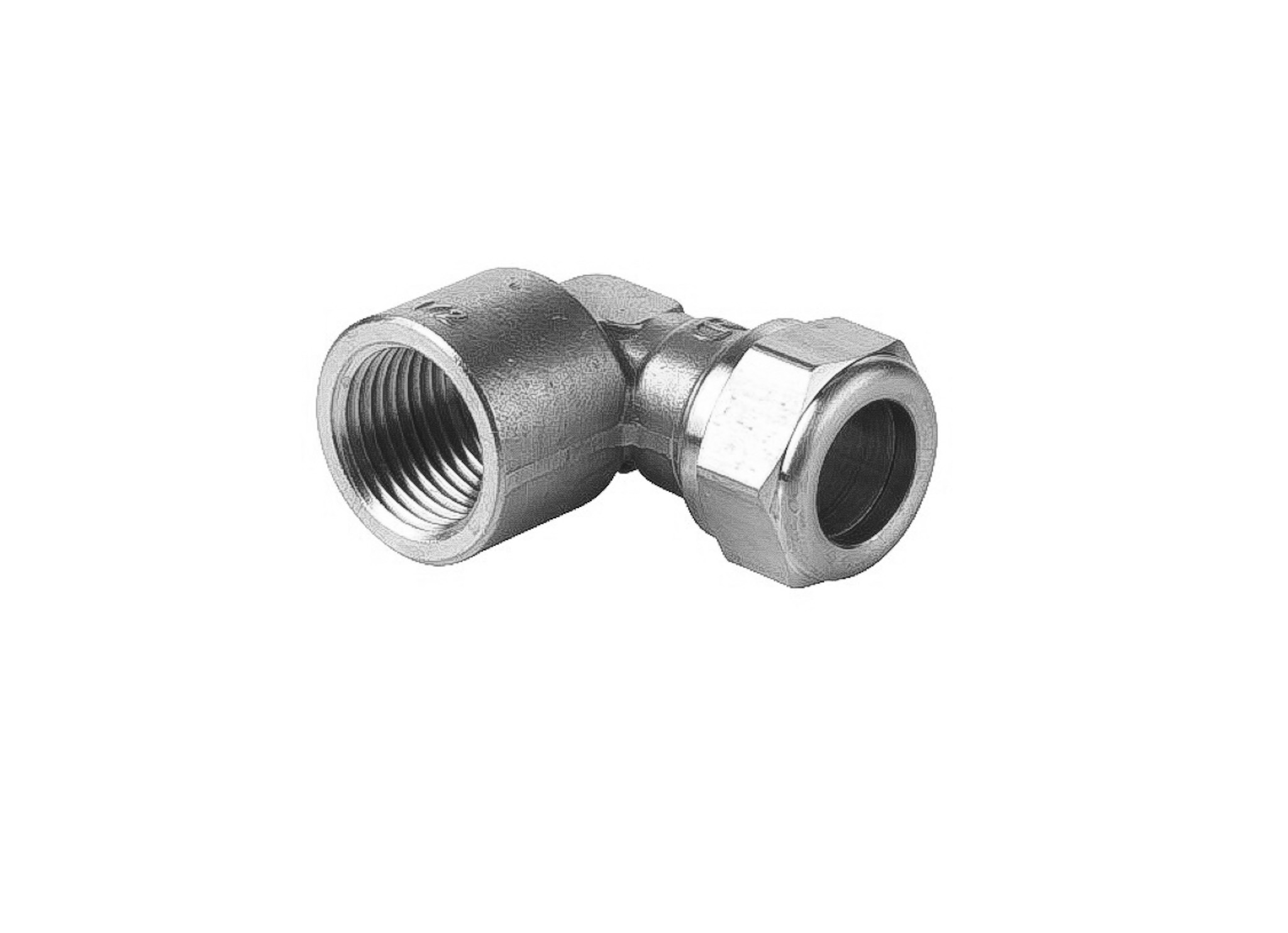 VSH Schroefknie knel 1x28 chroom 0872707