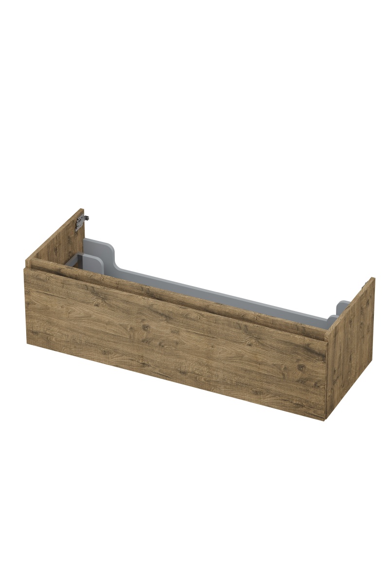 INK onderk. 1 lade greepl. met houten keerlijst 1257553 Naturel eiken H350xB1200xD450