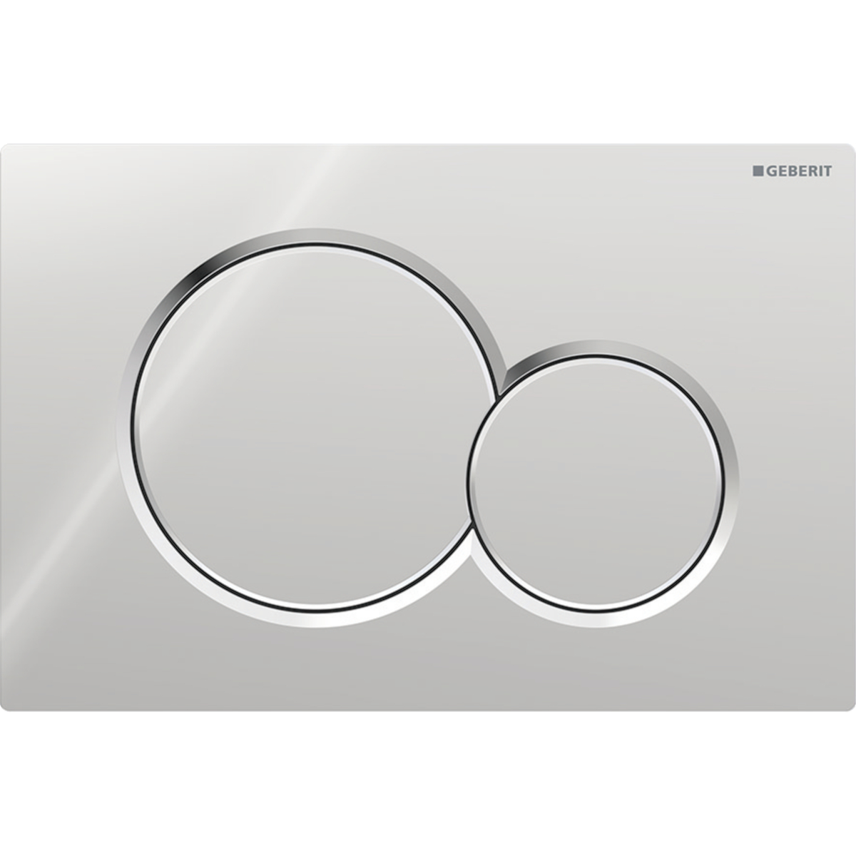 Geberit Sigma01 bedieningsplaat 2- toets round chroom 115.770.21.5