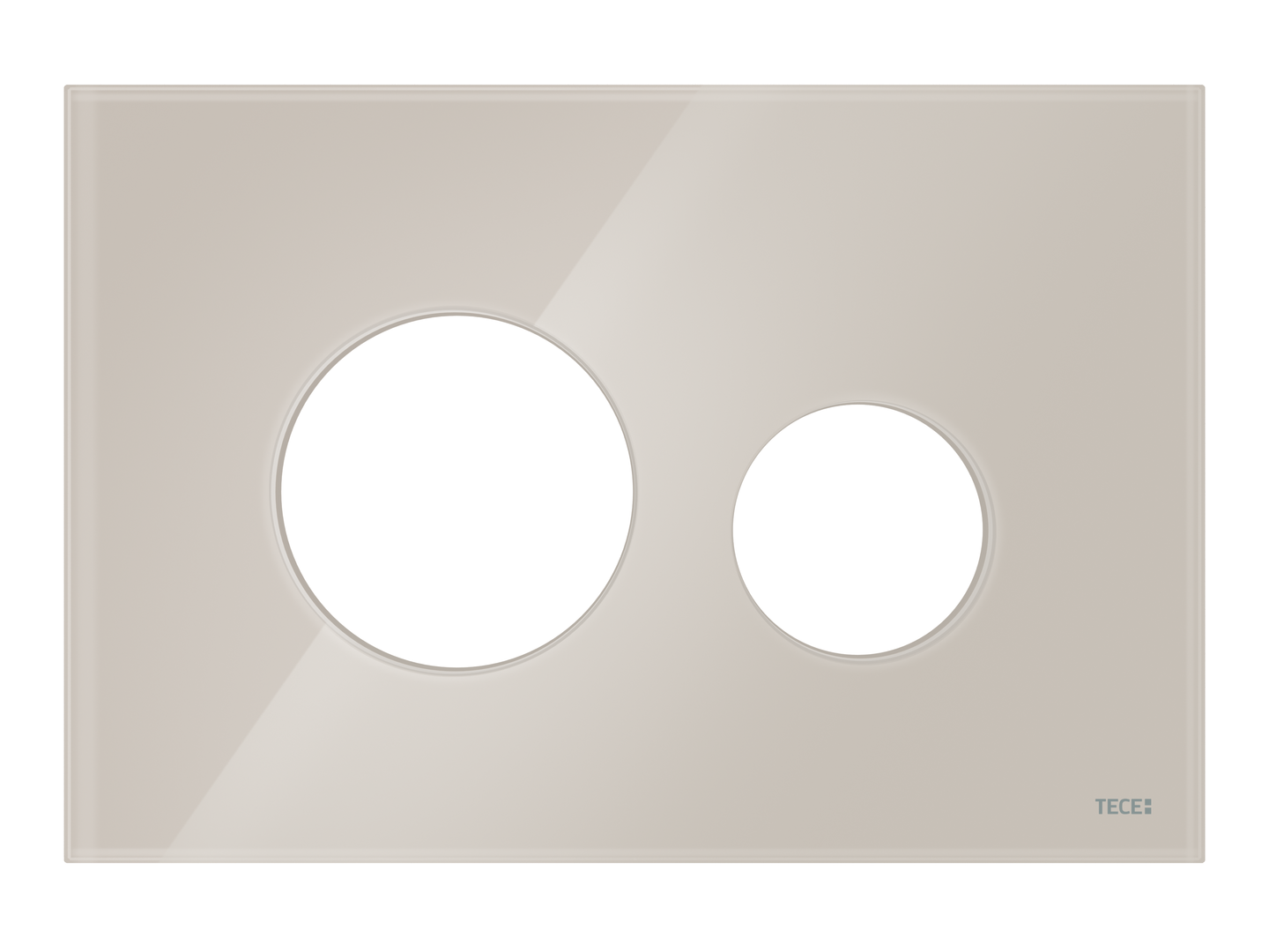 TECEloop frontplaat voor WC bedieningsplaat glas licht beige 9240617