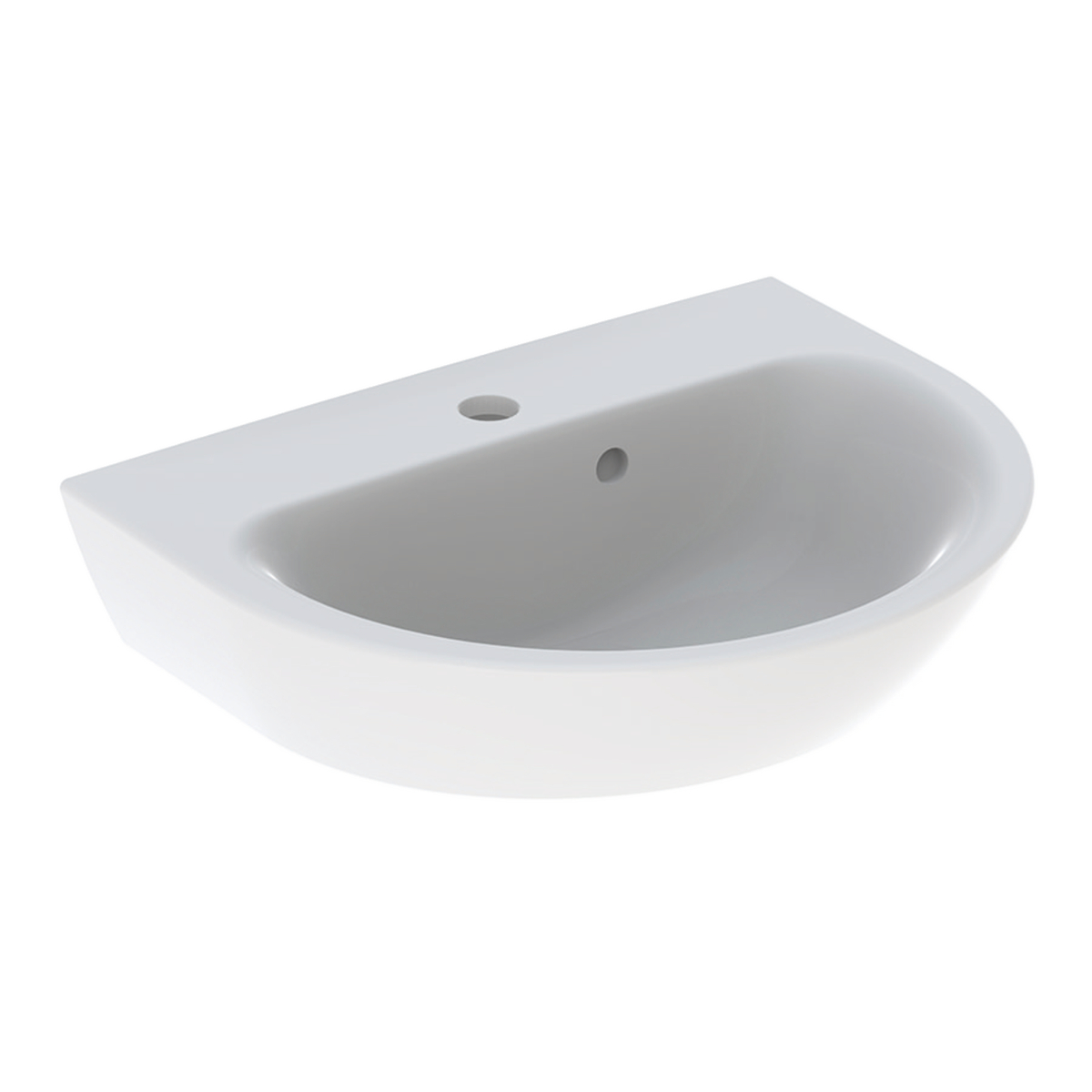 Geberit Renova fontein 50x40cm m.krgt. m.overl. 500.376.01.1 Wit