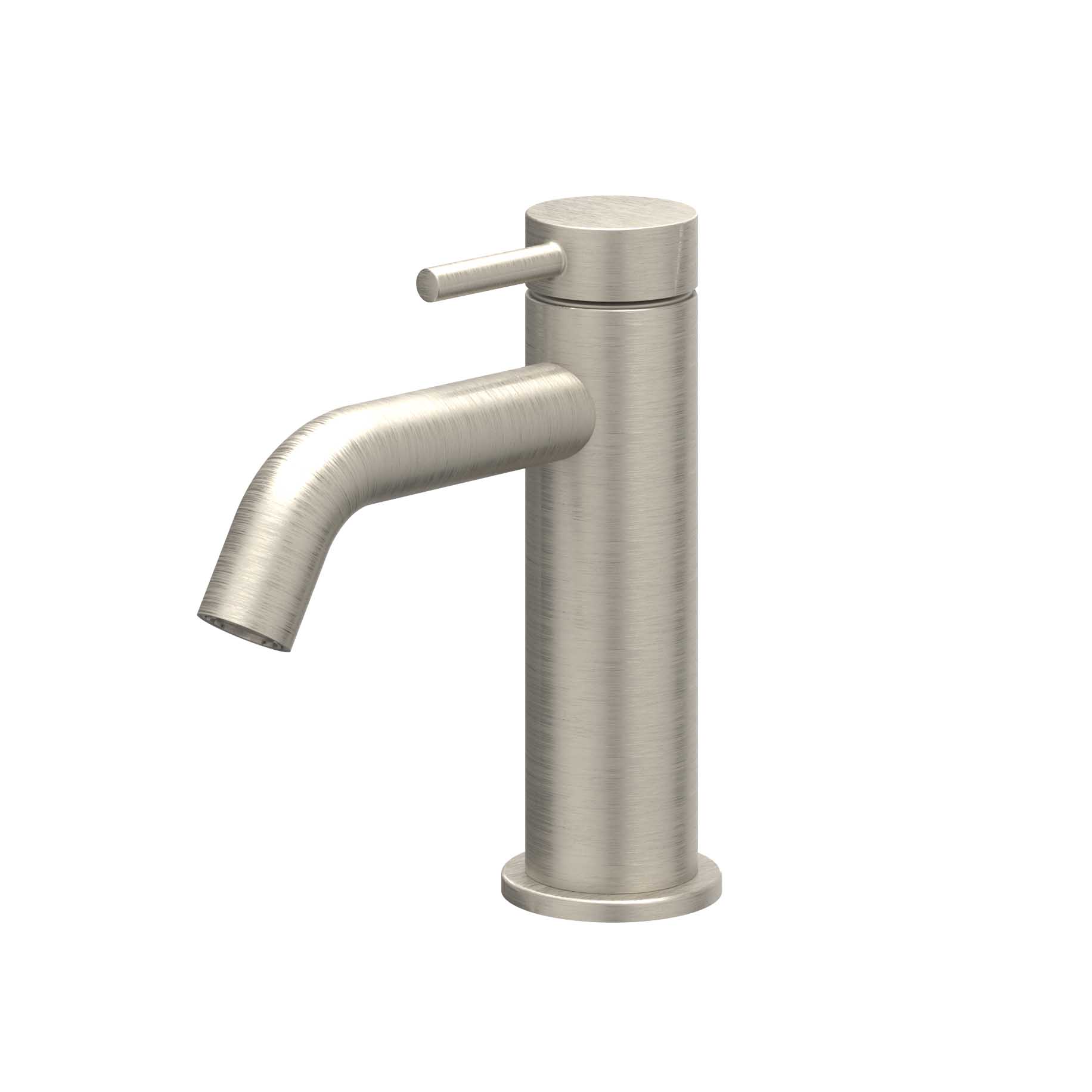 IVY Bond Eenhendel wastafelmengkraan opbouw model S coldstart 6100103 gebr. nickel PVD