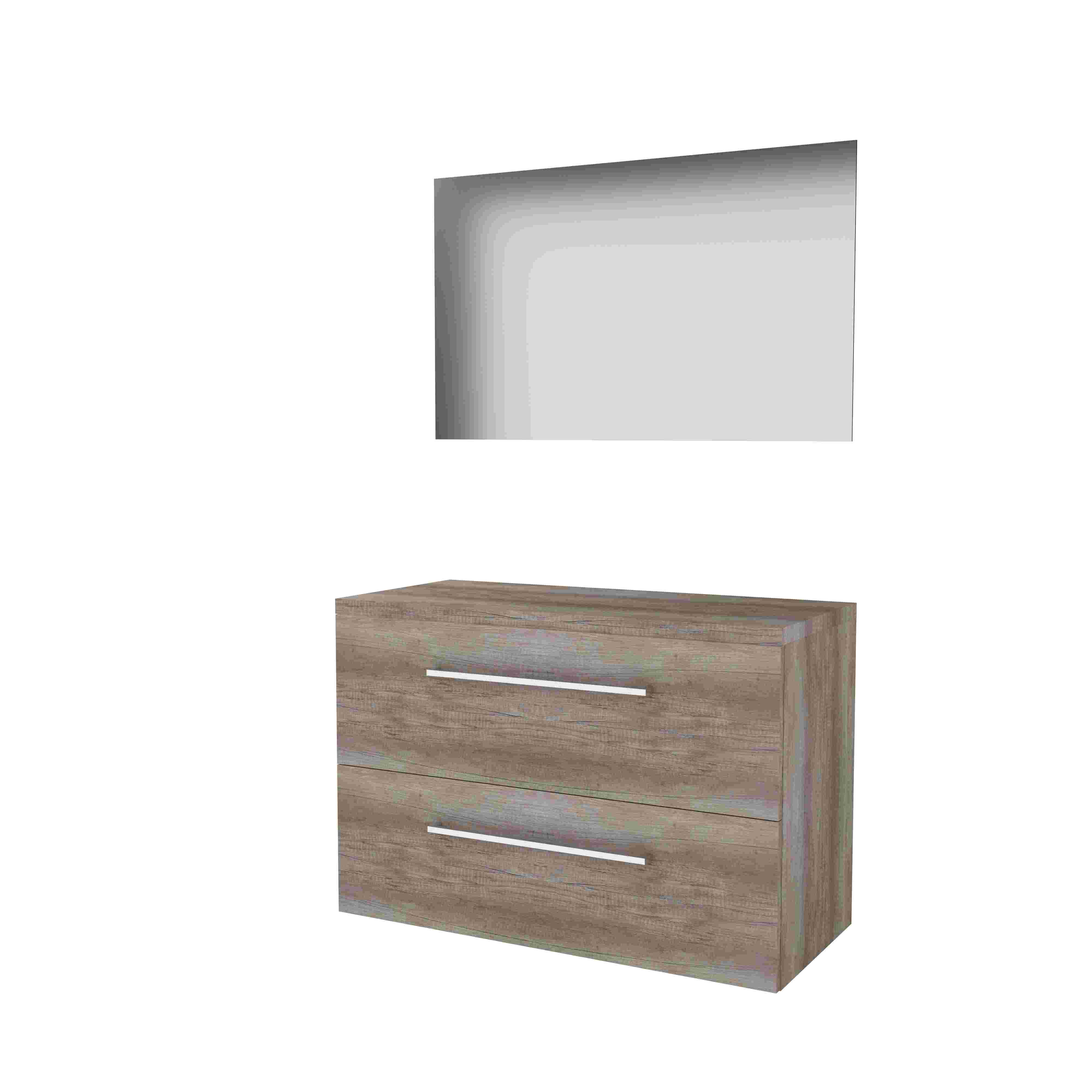 Basic Ultimate 46 onderk. m. gr. incl. 2 la + afdekplaat incl. spg. m. LED ind. o+b B1000xD460 Scotch Oak / 1813611