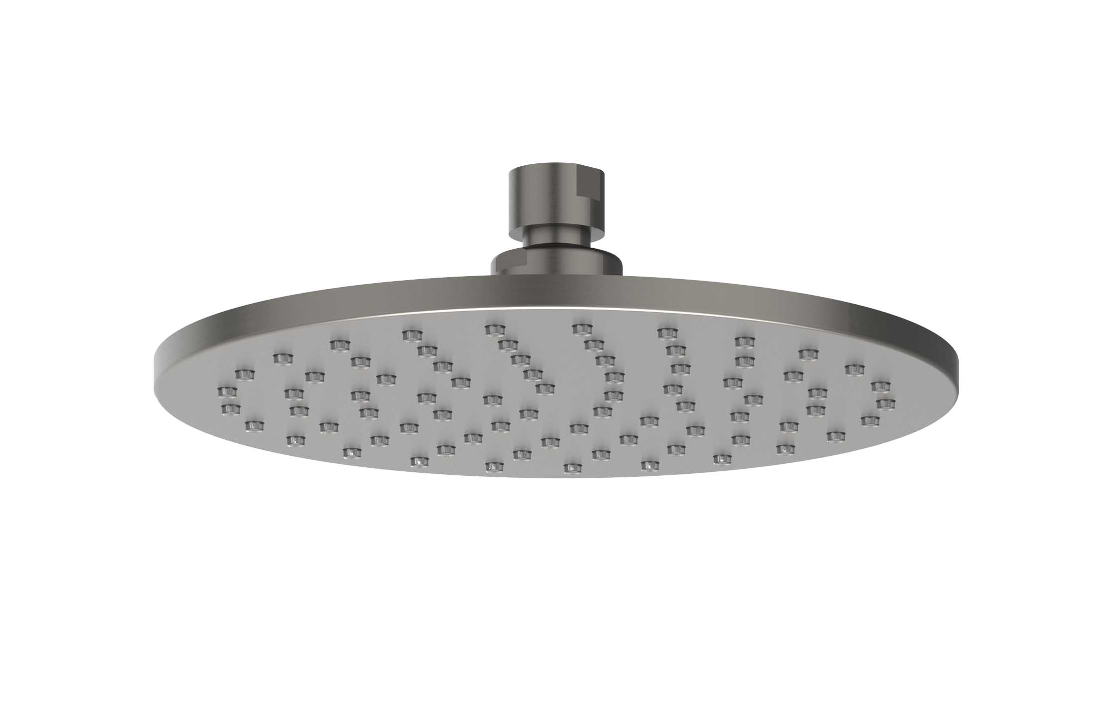IVY Toebehoren Hoofddouche medium 20cm met antikalk nozzels 6900656 gebr. metal black PVD