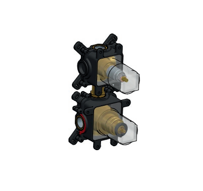 Hotbath Cobber inbouwbox thermostaat met 2-weg stop-omstel HBCB7009