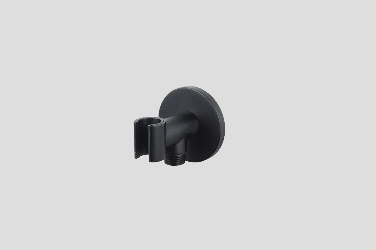 Lagoo Garda handdouchehouder + wanduitlaat G2244MB Matt Black