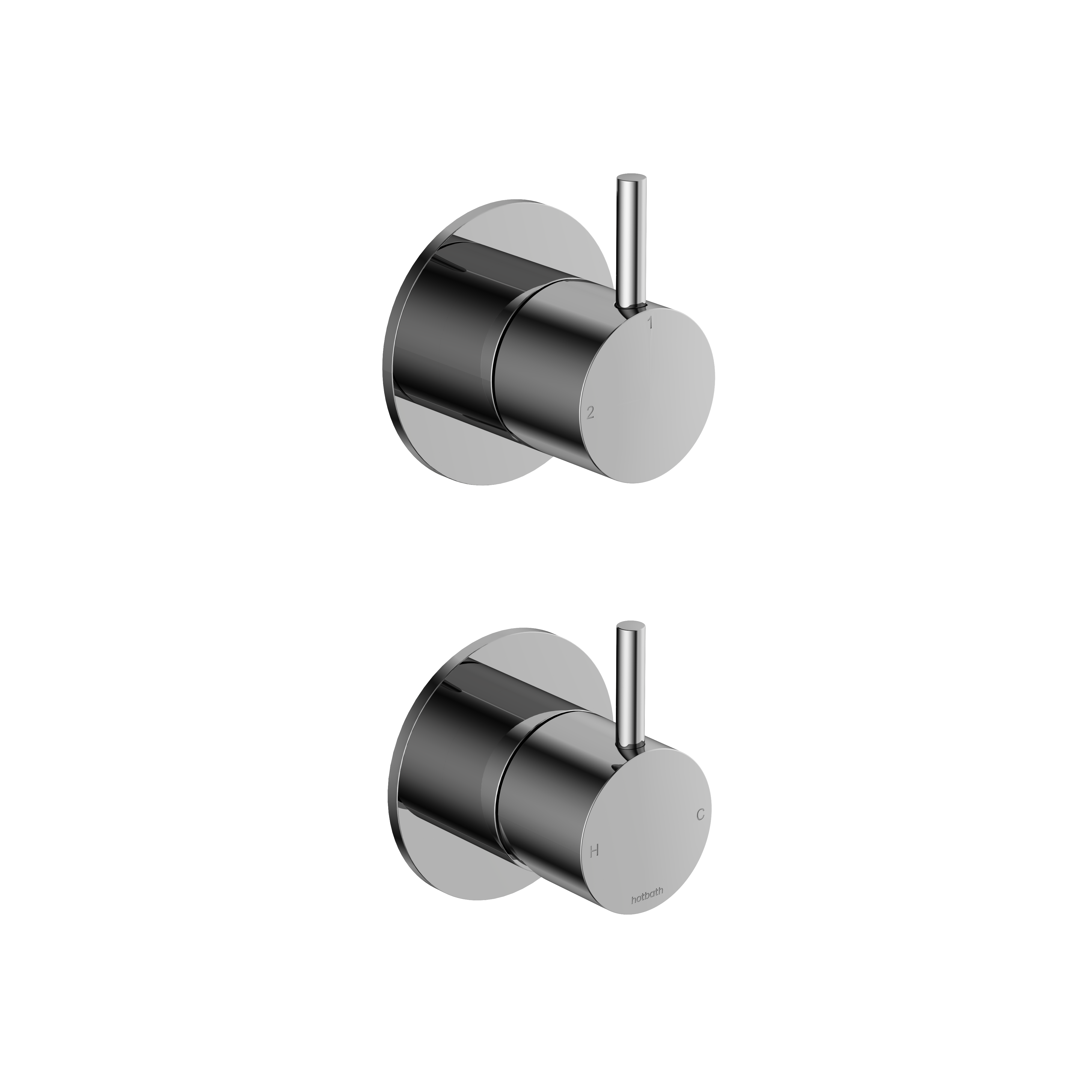 Hotbath Cobber afbouwdeel inbouw 2-weg omstel CB129EXTCR Chroom