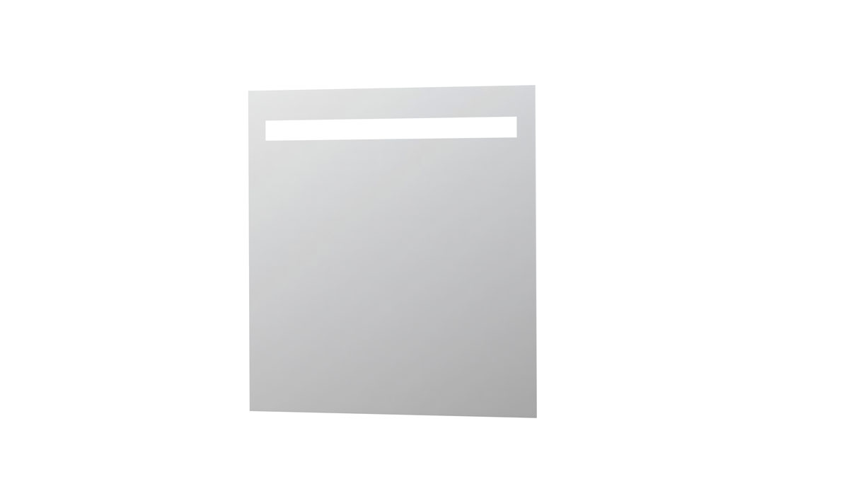INK SP2 spiegel op alu kader met geint. LED verl. en sensor schak. 8407720 Alu H800xB800xD30