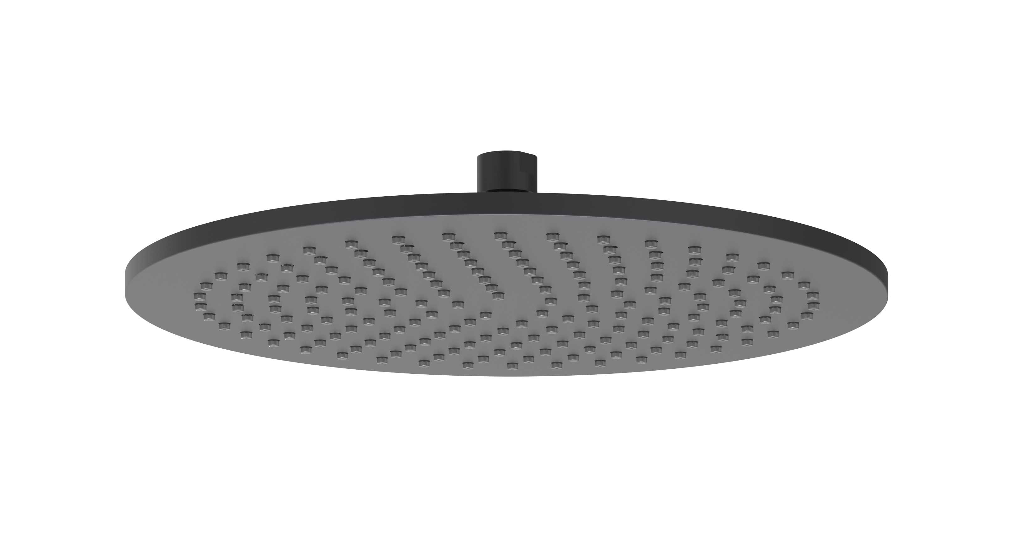 IVY Toebehoren Hoofddouche medium 30cm met antikalk nozzels 6900752 Mat zwart PED