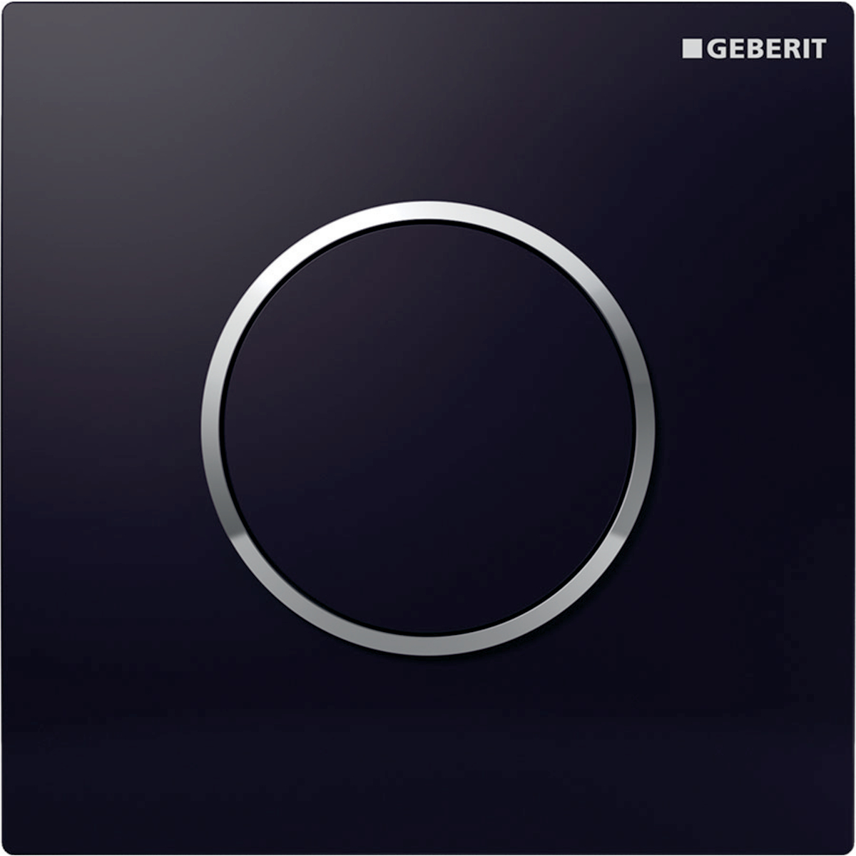 Geberit Hytouch urinoirsturing pneumatisch Sigma10 116.015.KM.1 zwart-chroom-zwart