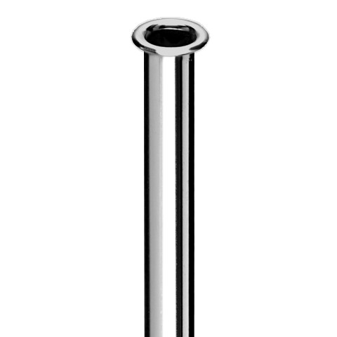 Schell chroom aansluitpijpje 12 mm lengte 500 mm met flens