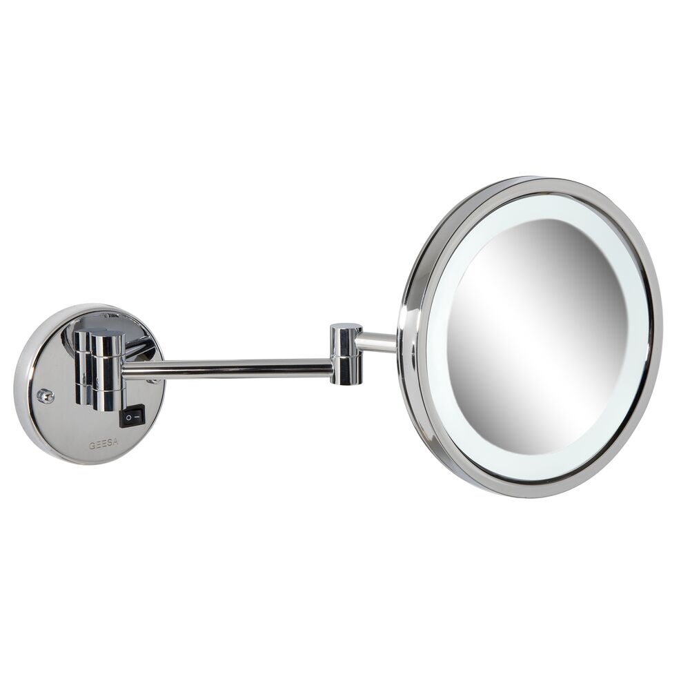 Geesa Mirror scheerspiegel 2 armen LED verl. 3x vergr. 911093