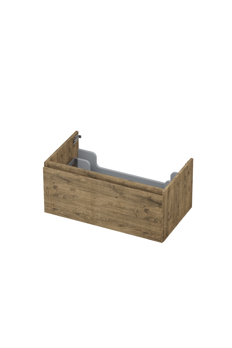 INK onderk. 1 lade greepl. met houten keerlijst 1257523 Naturel eiken H350xB800xD450
