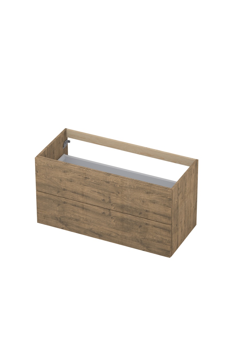 INK onderk. 2 laden met gr. hout decor 1101265 Naturel eiken H520xB1000xD450