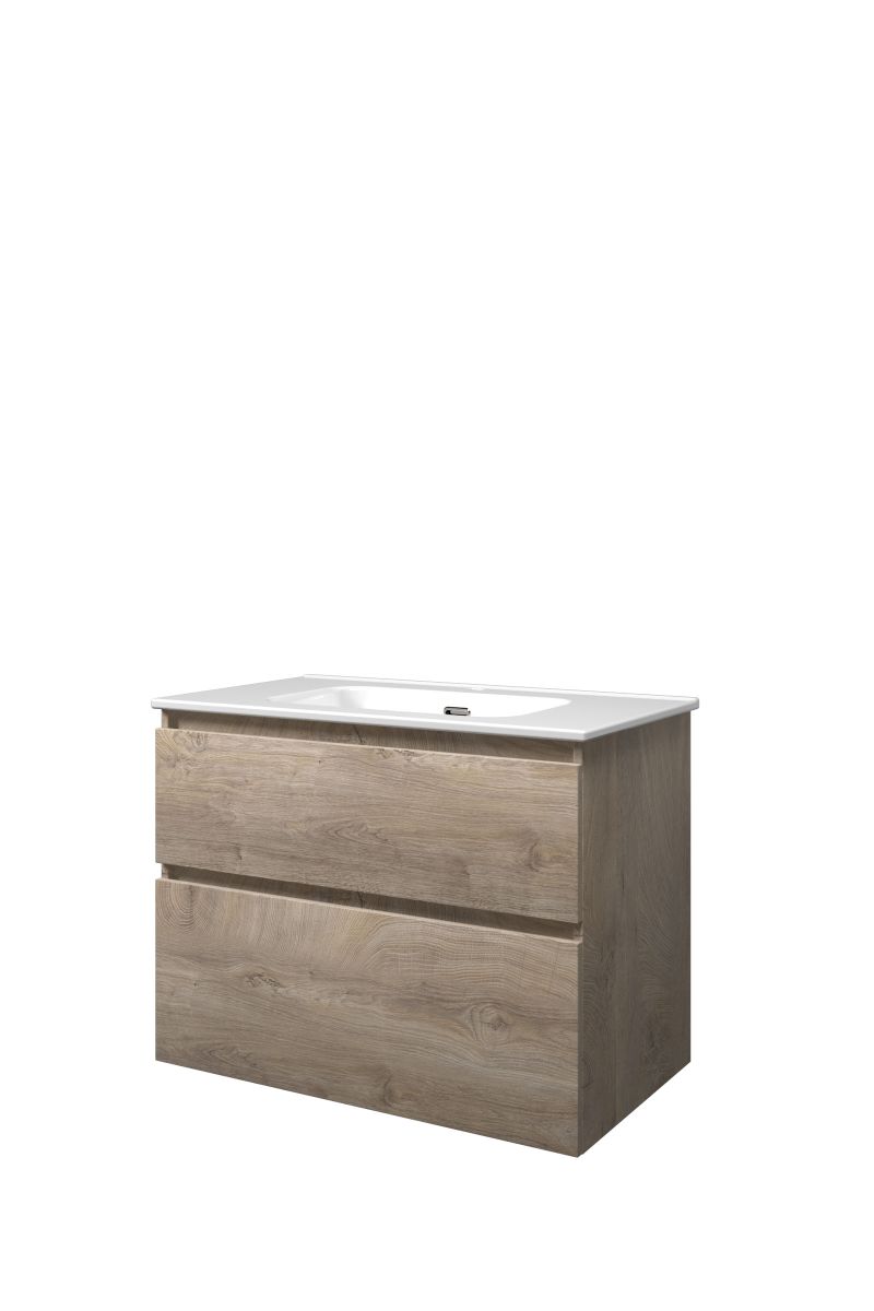 Proline set porselein Elegant wast. met 1 krgt. en onderk. a-sym. 1815231 Raw oak/Glans wit H620xB800xD460
