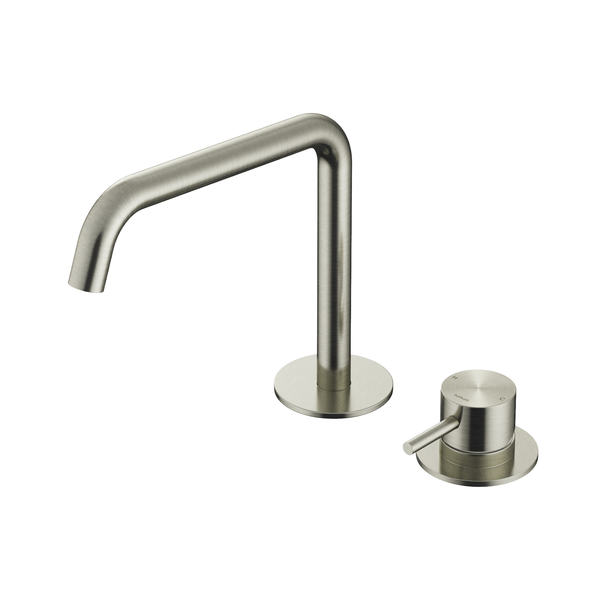 Hotbath Archie wastafelmengkraan 2 gats zonder waste AR023IX RVS316