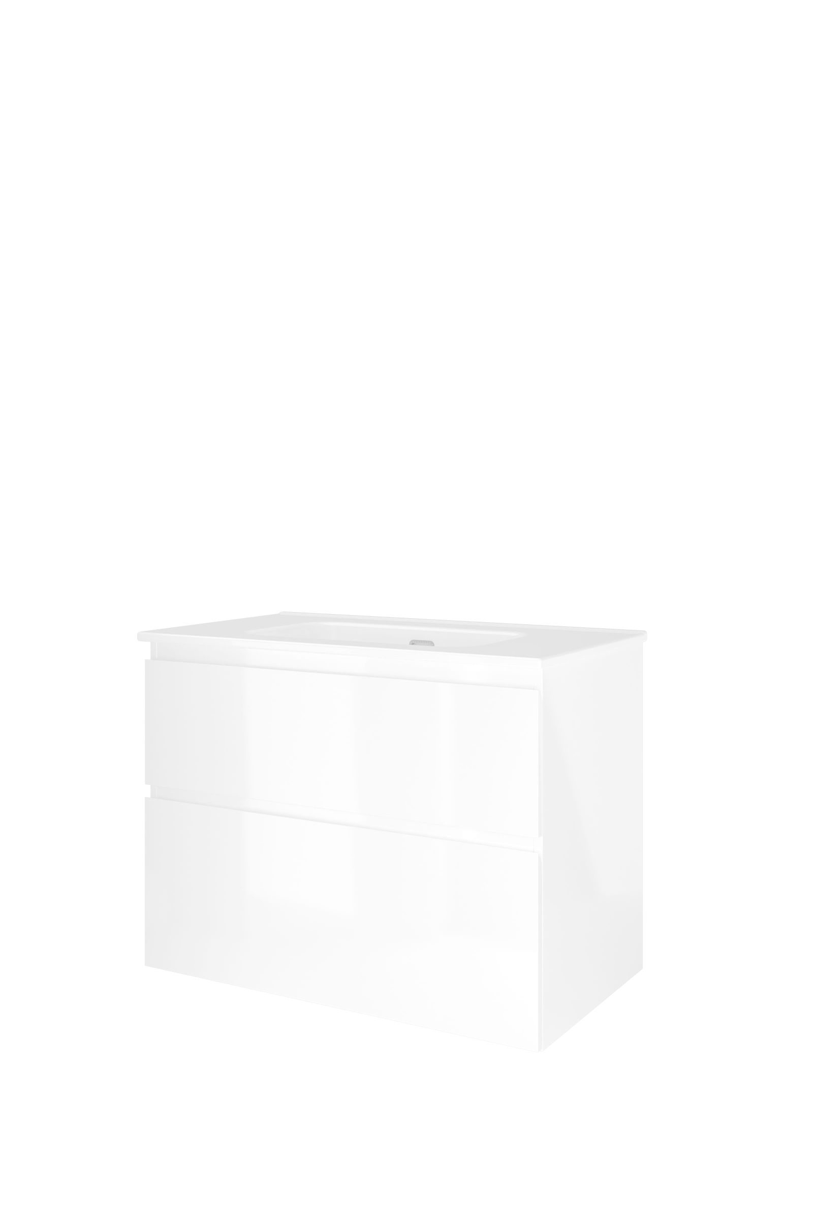Proline set porselein Elegant wast. z. krgt. en onderk. a-sym. TGWC800GW Glans wit/Glans wit H620xB800xD460