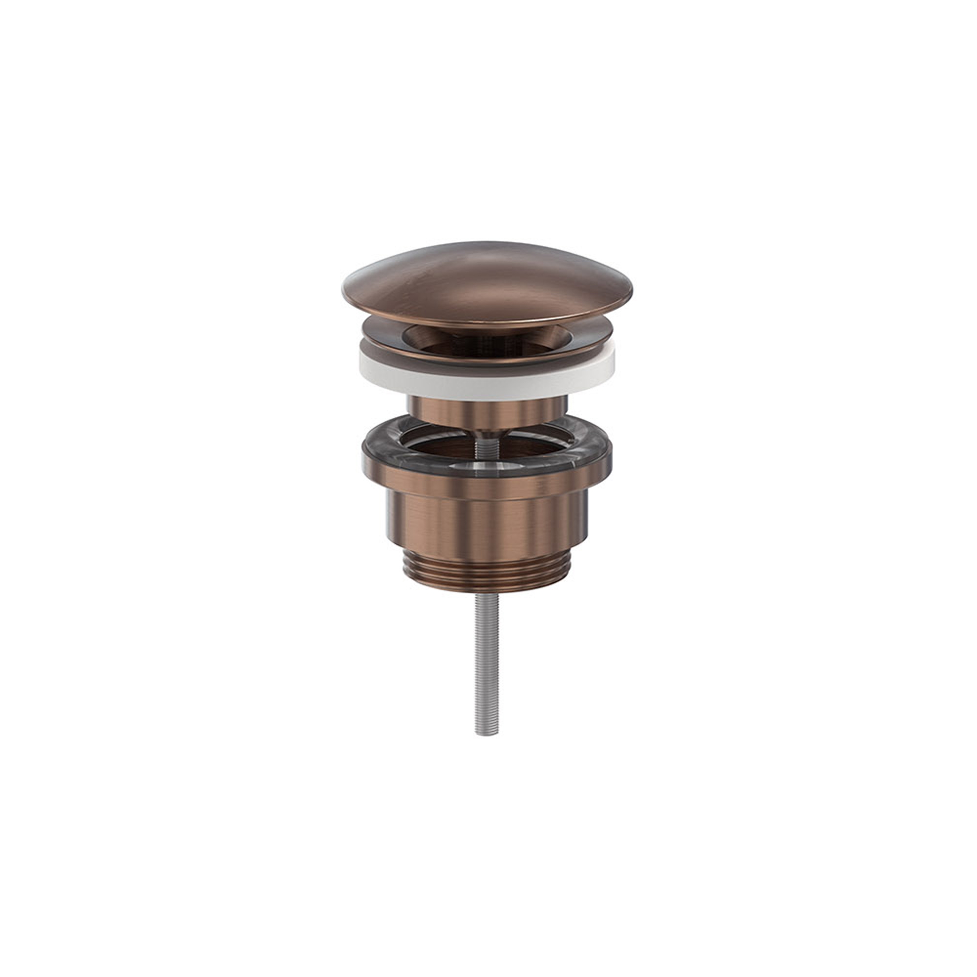 MAY Design plug always open 6804605 Geborsteld mat koper PVD