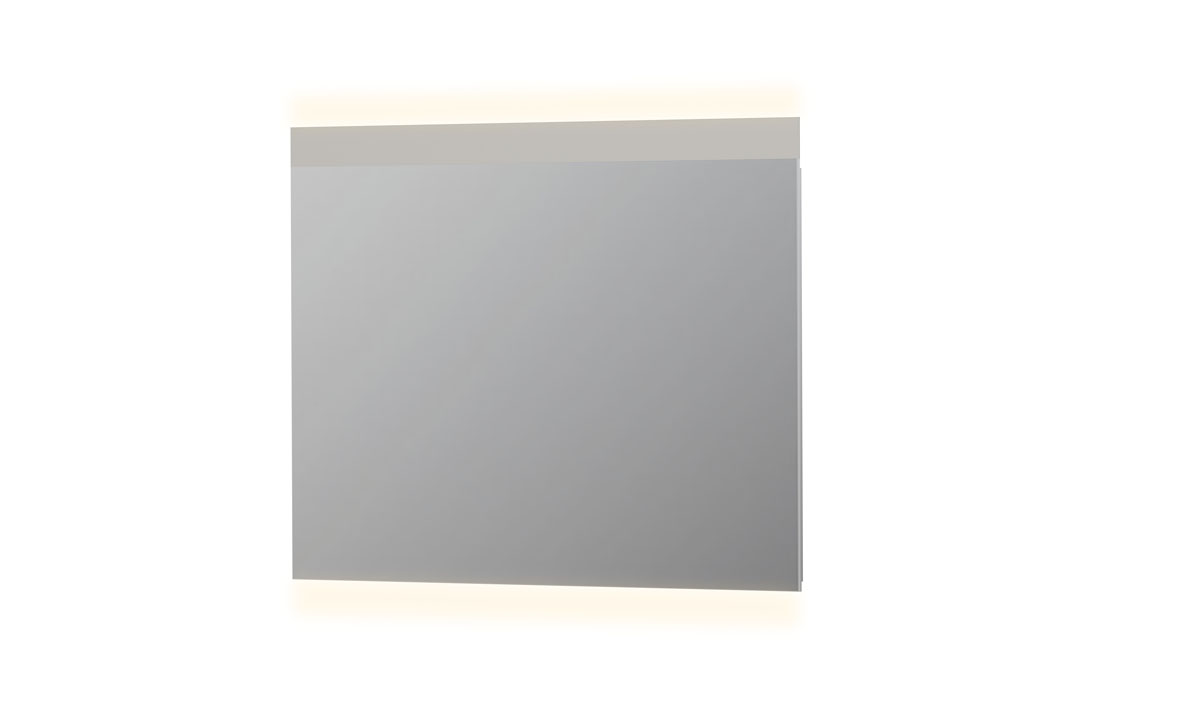 INK SP11 spiegel rookglas met matte bovenzijde en o/b ind. LED verl. incl. sensorschak. 8408504 Rookglas H40xB1000xD800