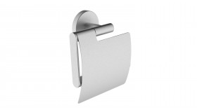Alonzo toiletrolhouder met klep RVS geborsteld 28.8032