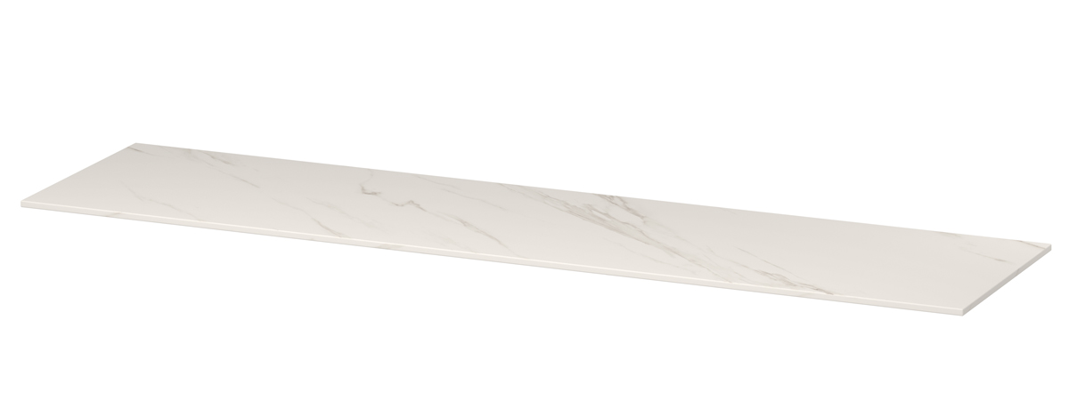 INK Afdekplaat van keramische slab zonder uitsparing H10xB1800xD450 Calacatta mat / 210260