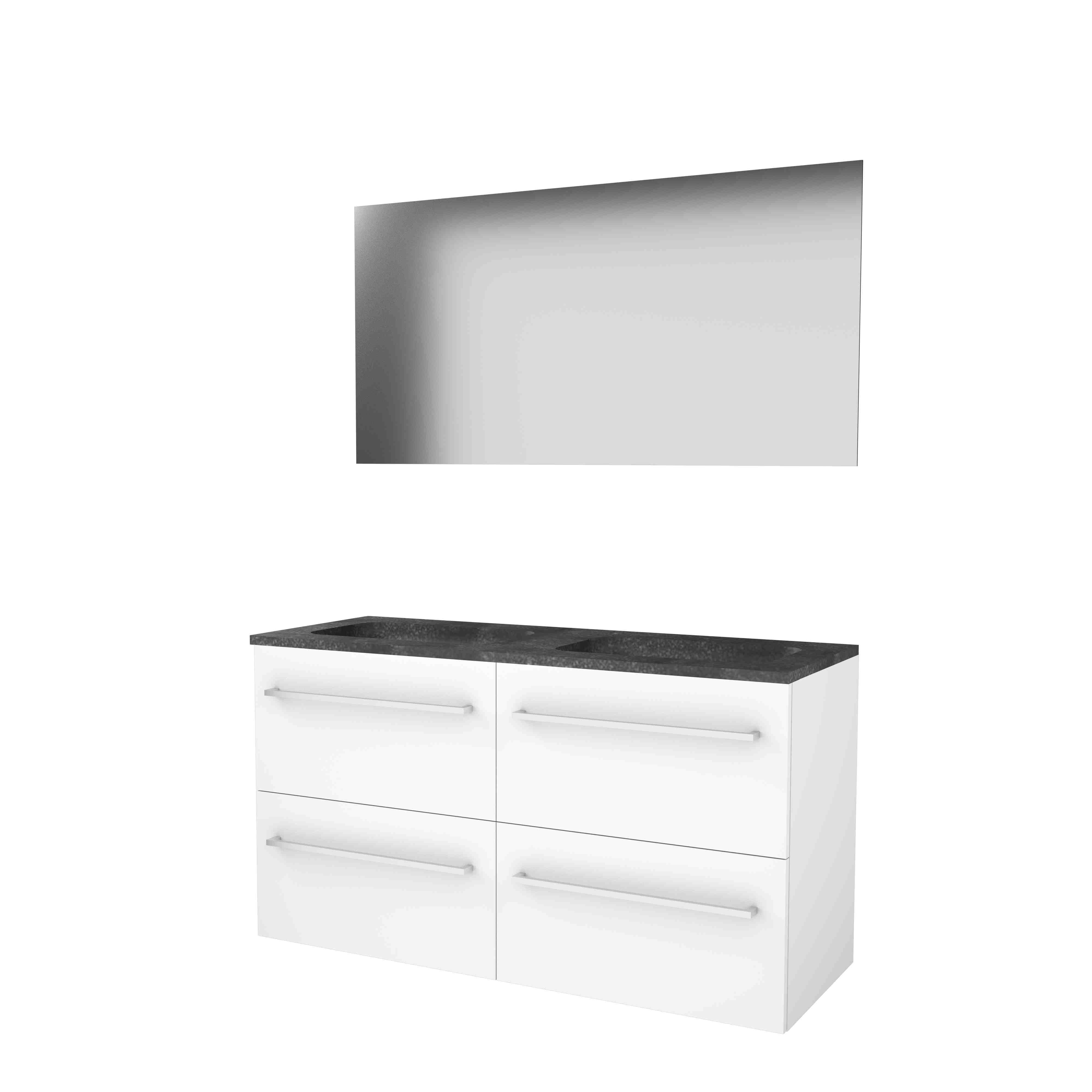 Basic Ultimate 46 onderk. m. gr. incl. 4 la + hardst. wast. z. krgt. incl. spg. m. LED ind. o+b B1200xD460 Ice White / 1813324