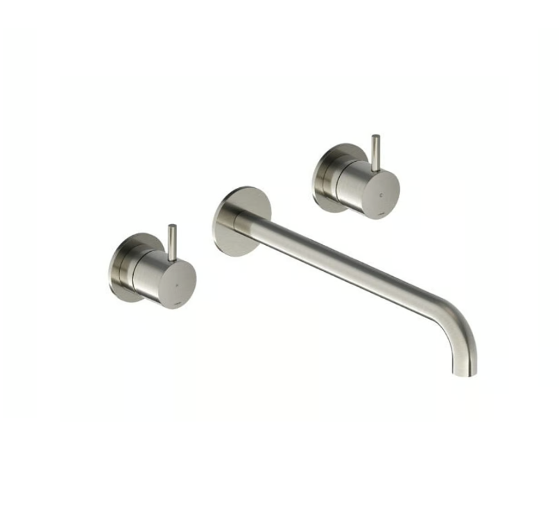 Hotbath Cobber afbouwdeelv inbouw wastafelkraan 18cm uitloop CB105TEXT18CR Chroom