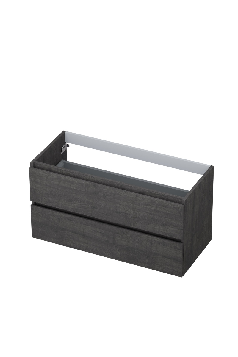 INK onderkast 2 laden gr.loos m. houten keerlijst 1257146 Oergrijs H520xB1000xD450