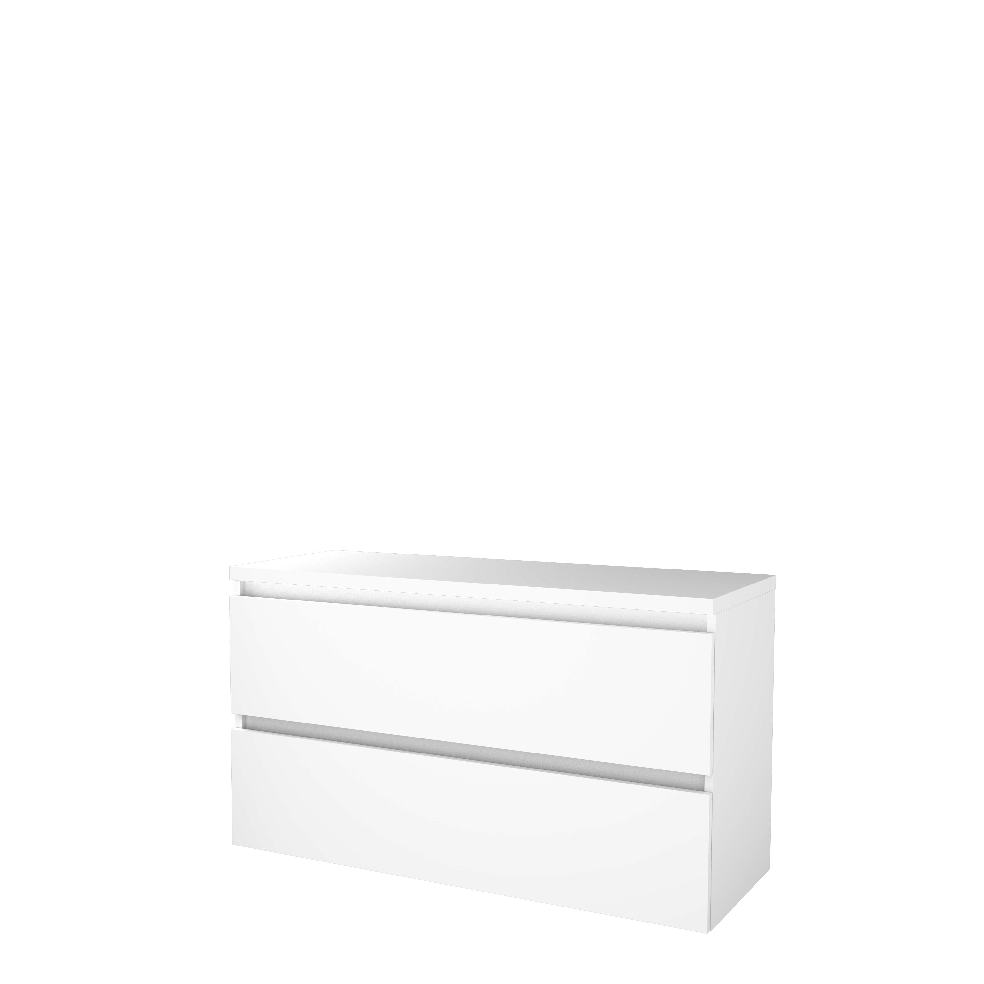 Basic Start 46 onderk. GL incl. 2 la + afdekplaat B1200xD460 Ice White / 1813432