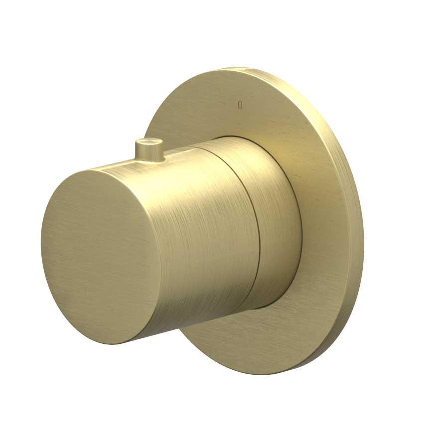 IVY Bond Afbouwdeel inbouw stopkraan symmetry met rond rozet 6202574 gebr. mat goud PVD