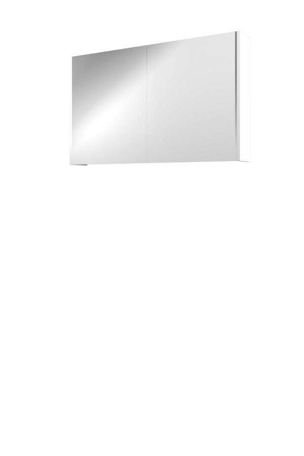 Proline spiegelkast Xcellent met dubbel gespiegelde deuren 2 deuren 1808905 Mat wit H600xB1000xD140