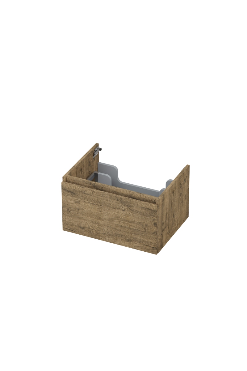 INK onderk. 1 lade greepl. met houten keerlijst 1257503 Naturel eiken H350xB600xD450