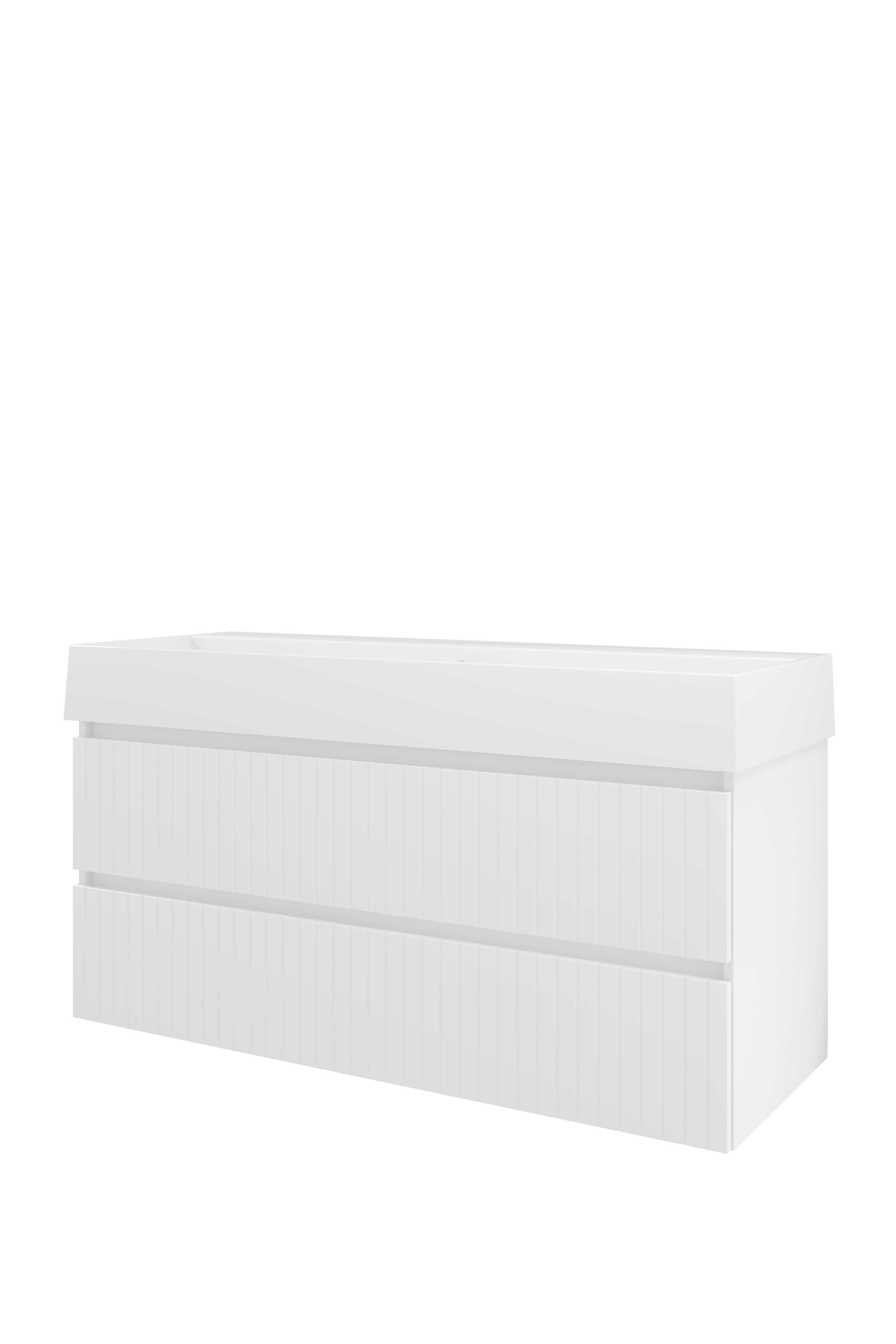 Proline Set porselein Loft wast. z. krgt. en onderkast sym. gefr. ZGWD1200GW Glans wit/Glans wit 1200x460x650