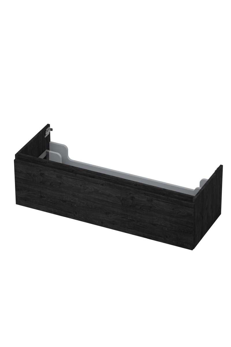 INK onderk. 1 lade greepl. met houten keerlijst 1257558 Houtskool eiken H350xB1200xD450