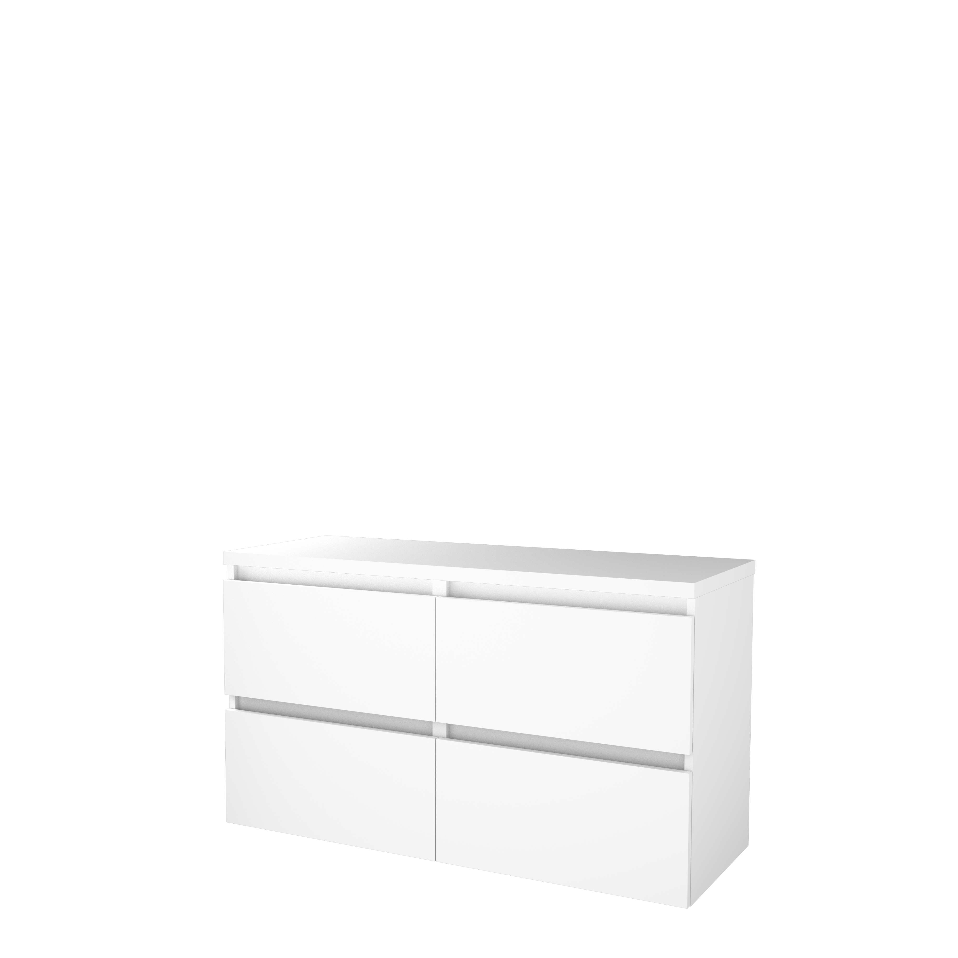 Basic Start 46 onderk. GL incl. 4 la + afdekplaat B1200xD460 Ice White / 1813435