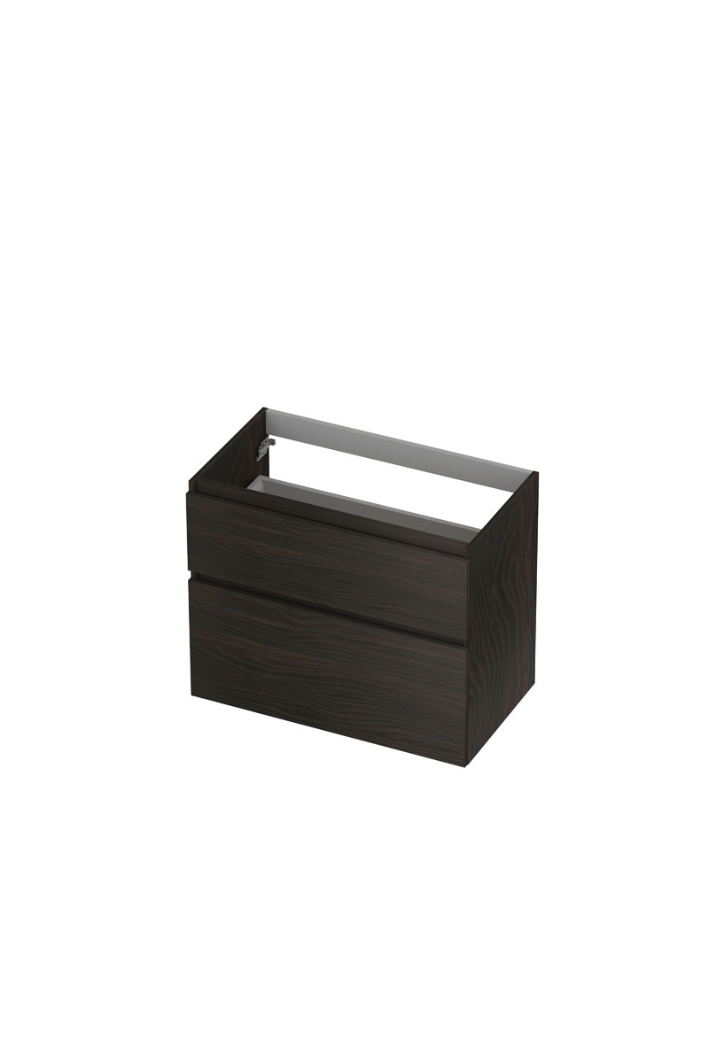 INK onderk. 2 la GL hout decor m. houten keerlijst a-symm. B800xD450xH650 Intens eiken / 1257925