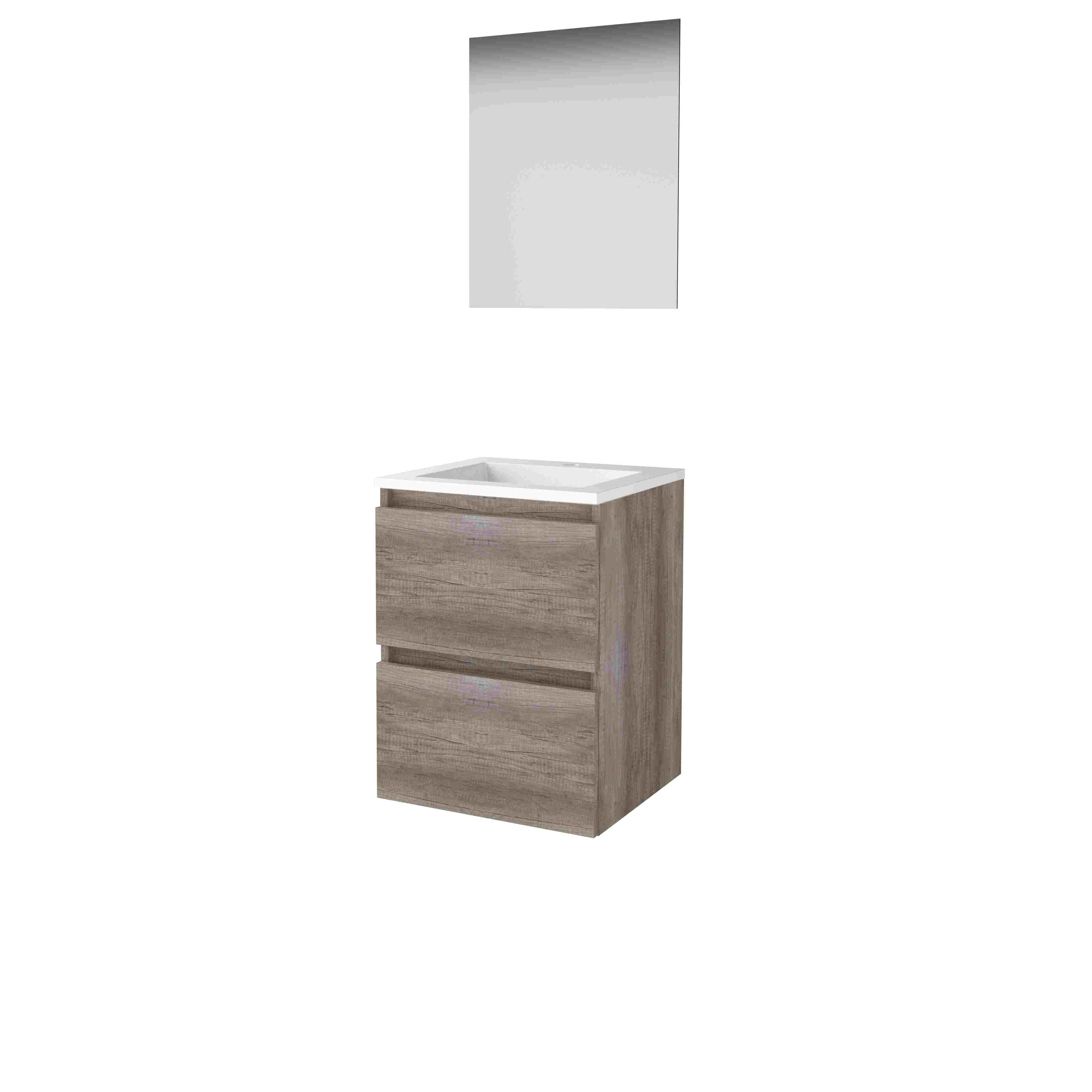 Basic Ultimate 46 onderk. GL incl. 2 la + Acryl wast. incl. 1 krgt. incl. spg. m. LED ind. o+b B500xD460 Scotch Oak / 1813827