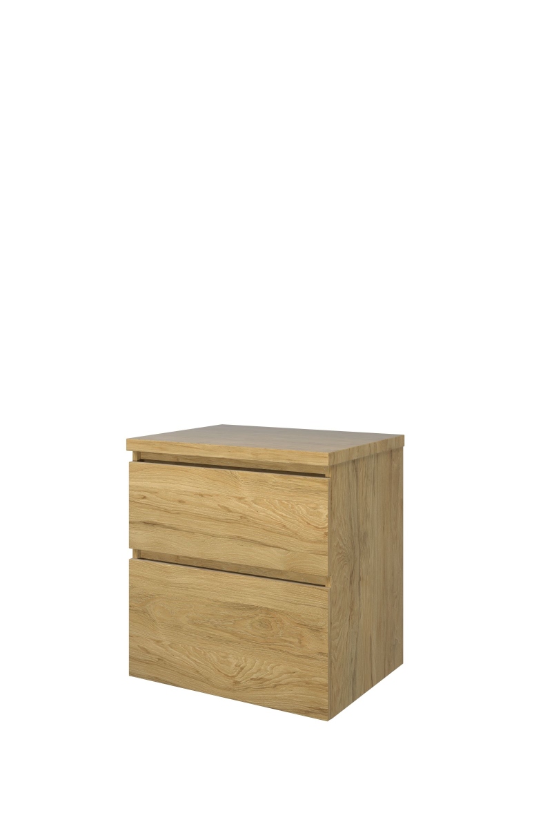 Proline set Top afdekplaat en onderk. a-sym. DIOC60 Ideal oak H632xB600xD460