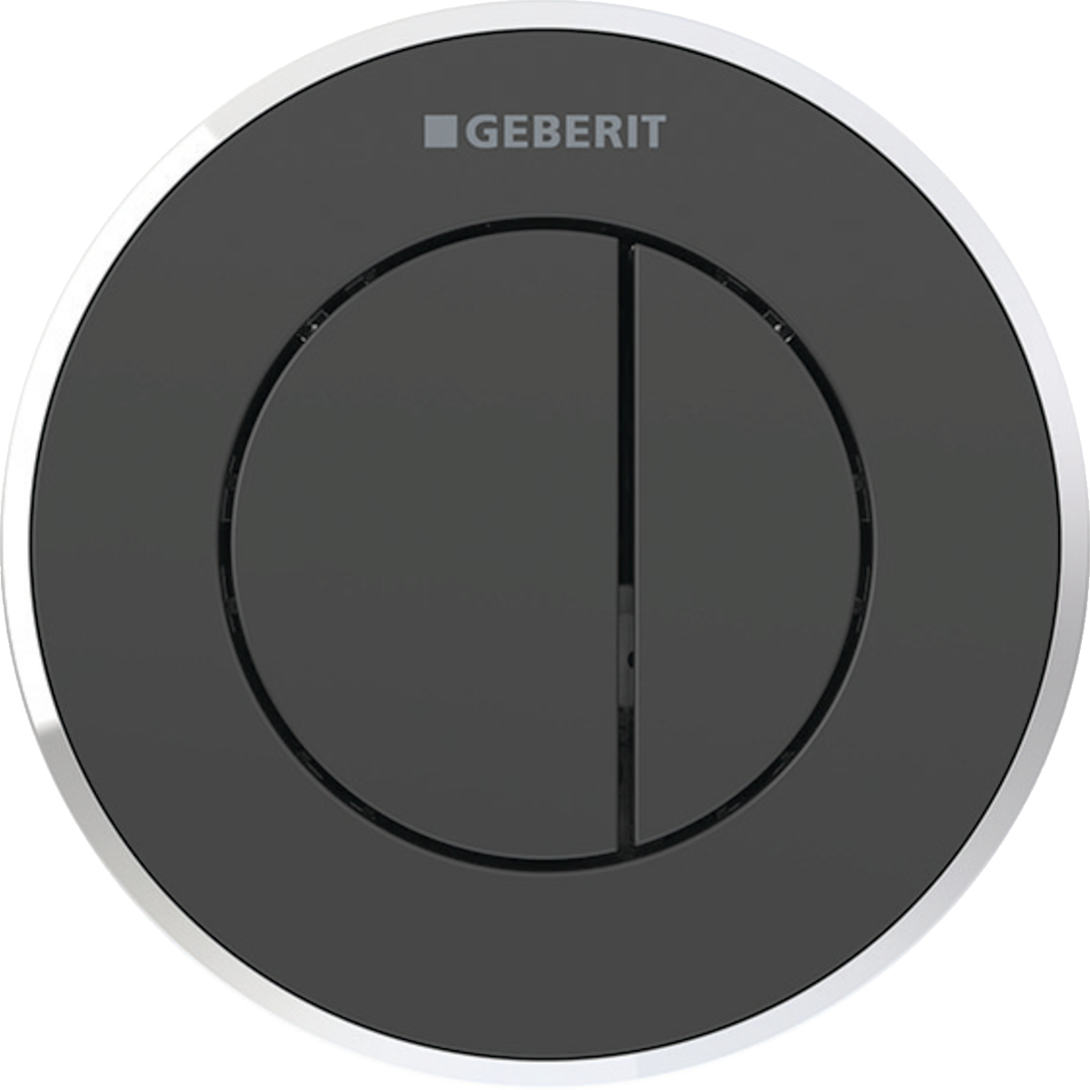 Geberit inbouwdrukker 10 pneumatisch 2 spoeling 116.055.KM.1 chroom / zwart