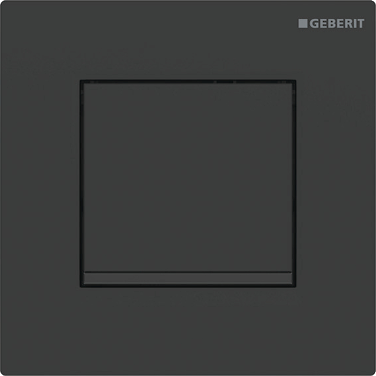 Geberit type 20 ur-sturing pneumatisch square matzwart - zwart - easy - to - cl 116.017.16.1