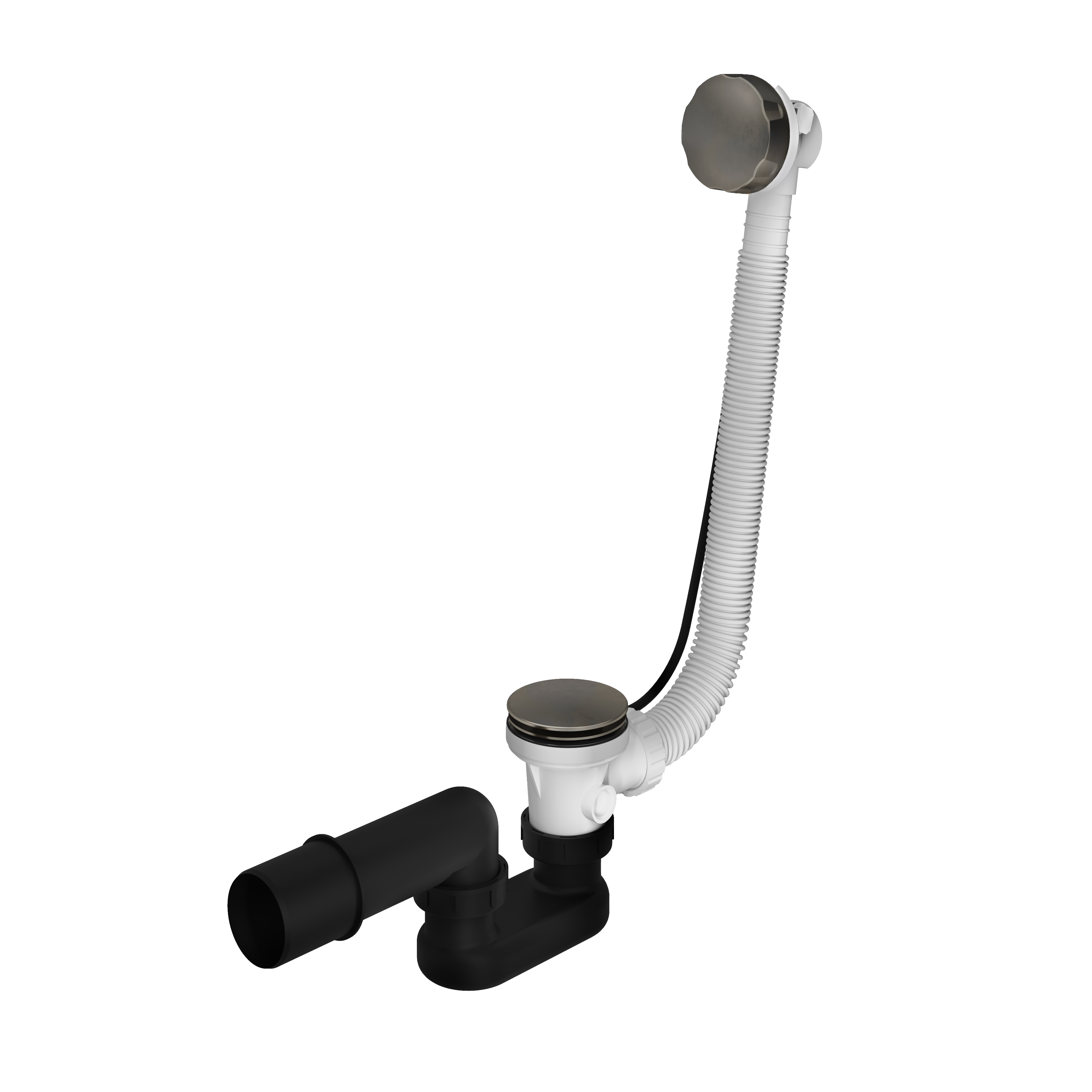 Hotbath Mate badoverloop verlengd P032BGP Geborsteld gunmetal PVD