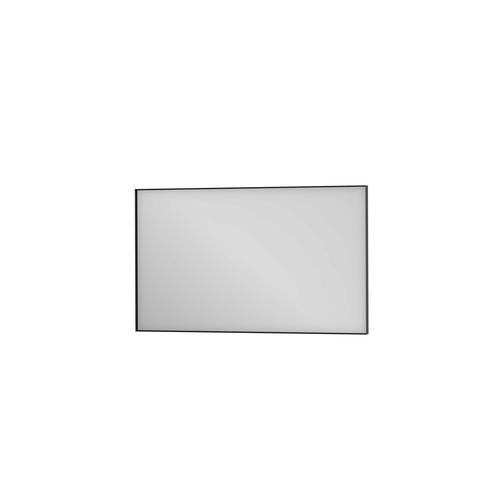 Proline Framed Vlakke spiegel in mat zwart kader 8401556 Spiegel H600xB1000xD40