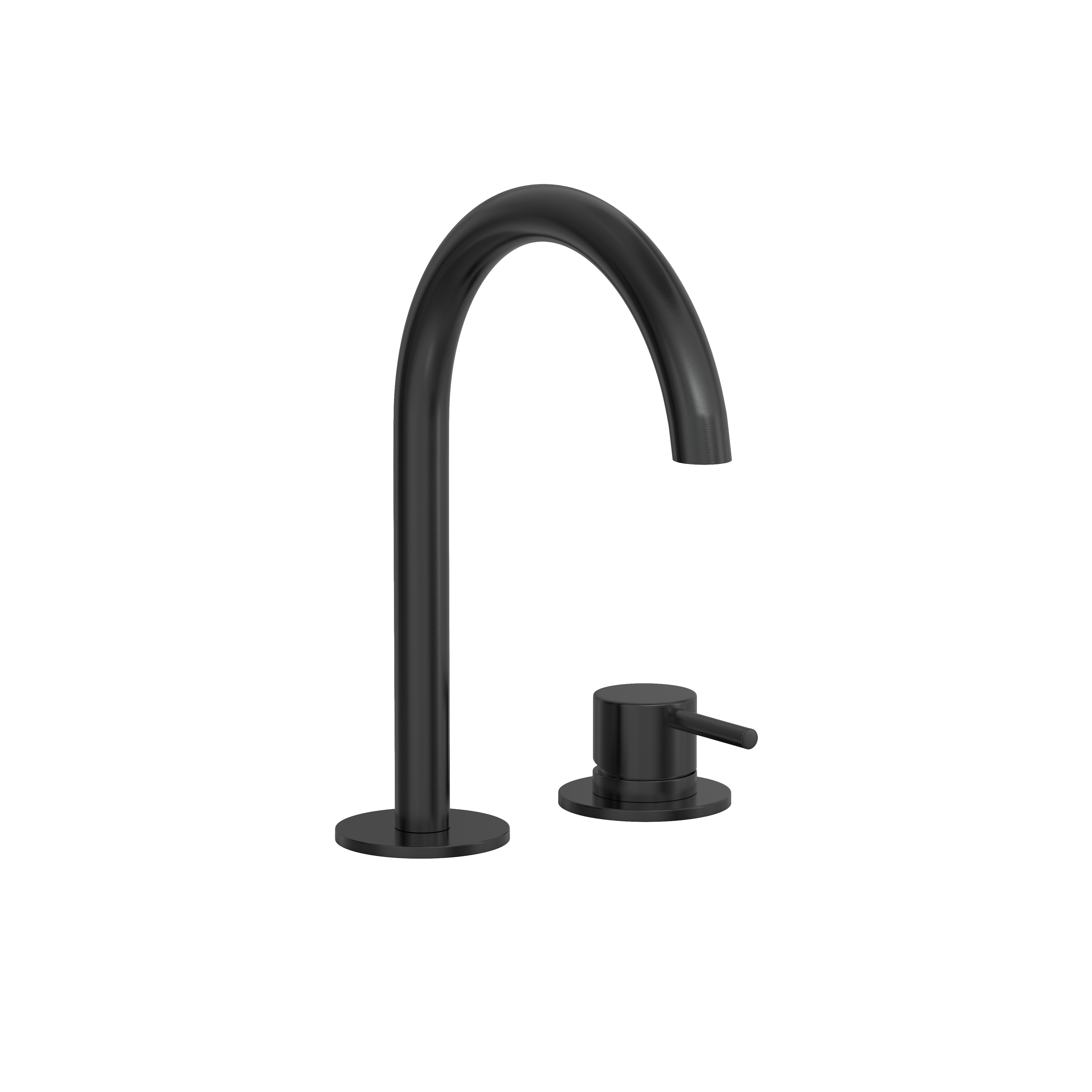 Hotbath Cobber wastafelmengkraan 2 gats CB023MBP Geborsteld zwart PVD
